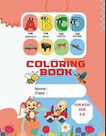 ABCD Alphabet Coloring Book For Kids
