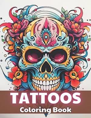 Tattoos Coloring Book for Adults