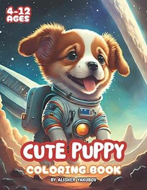 Cute Puppy Coloring Book