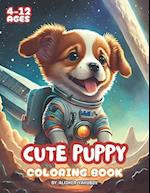 Cute Puppy Coloring Book