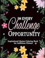 Inspirational Quotes Coloring Book for Ambitious Women