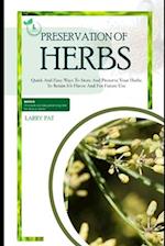 Herbs Preservation for Beginners