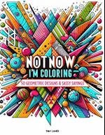 Not Now, I'm Coloring