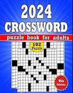 2024 Crossword Puzzles Book for Adults With Solution