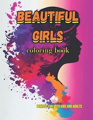 beautiful girls: coloring book