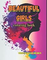 beautiful girls: coloring book 