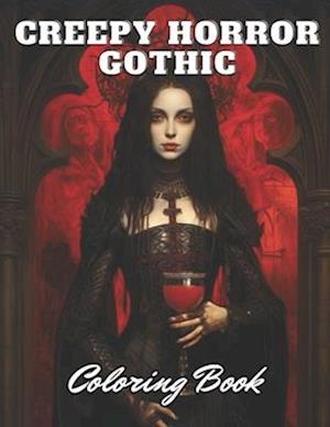 Creepy Horror Gothic Coloring Book