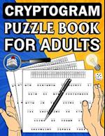 Cryptogram puzzle book for adults