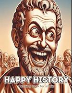 Happy History Coloring Book for adults