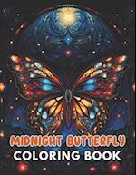 Midnight Butterfly Coloring Book