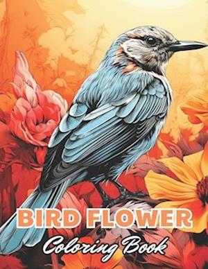 Bird and Flower Coloring Book for Adult