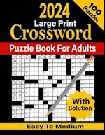 2024 Crossword Puzzle Book For Adults With Solution