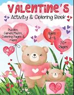 Valentines Activity & Coloring Book