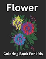 Flower coloring book for kids