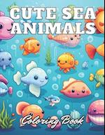 Cute Sea Animals Coloring Book for Kids