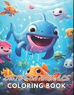 Cute Sea Animals Coloring Book for Kids