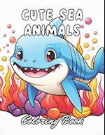 Cute Sea Animals Coloring Book for Kids