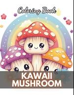 Kawaii Mushroom Coloring Book for Kids