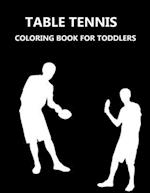table tennis Coloring Book For Toddlers