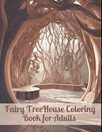Fairy Treehouse Coloring Book for Adults