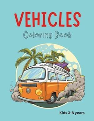 Vehicles Coloring Book