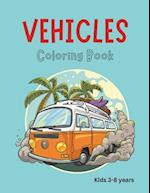 Vehicles Coloring Book