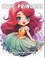 Cute Princess Coloring Book For Kids