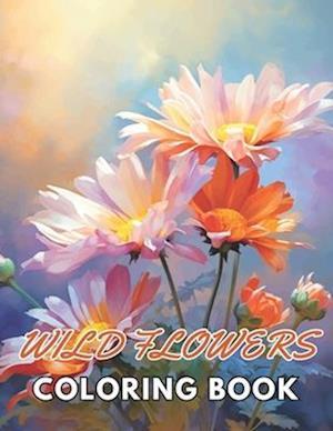 Wild Flowers Coloring Book For Adult