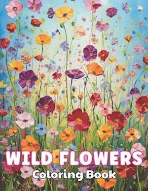 Wild Flowers Coloring Book For Adult