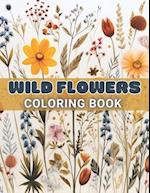 Wild Flowers Coloring Book For Adult