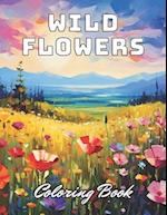 Wild Flowers Coloring Book For Adult