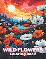 Wild Flowers Coloring Book For Adult