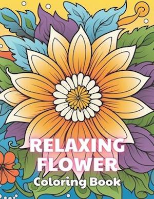 Relaxing Flower Coloring Book For Adult