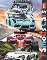 Famous Cars Coloring Book