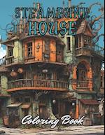 Steampunk House Coloring Book