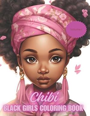 Chibi Black Girls Coloring Book