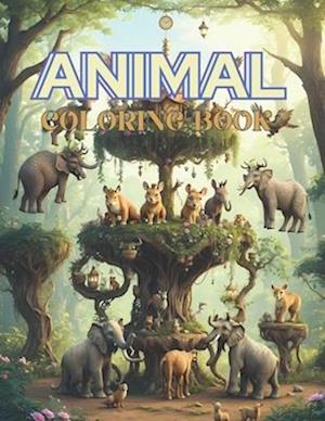 animal coloring book: coloring book