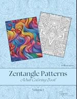 Zentangle Patterns - Adult Coloring Book - Volume 1