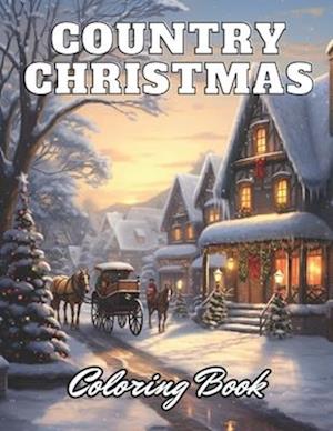 Country Christmas Coloring Book