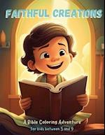 Faithful Creations: A Bible Coloring Adventure (for kids between 5 and 9) 