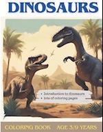 The world of Dinosaurs. Coloring Coloring Book for Kids