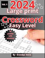 Large print crossword puzzles easy