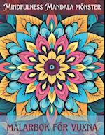 Mindfulness Mandala mönster målarbok för vuxna