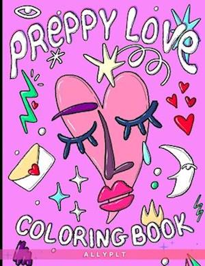 Preppy Love Bold & Easy Coloring Book