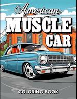 American Muscle Car Coloring Book