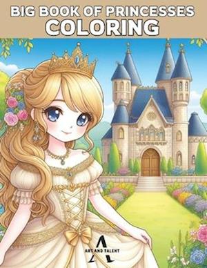 big book of princesses coloring