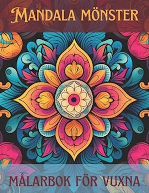 Mandala mönster målarbok för vuxna