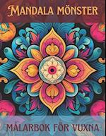 Mandala mönster målarbok för vuxna