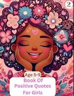 Book Of Positive Quotes For Girls Age 5-9