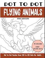 Dot to Dot Flying Animals for Adults